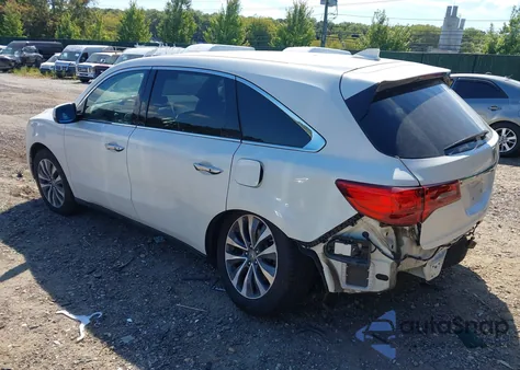 2016 Acura Mdx Technology Acurawatch Plus Packages/Technology Package z USA, uszkodzony, nr VIN 5FRYD4H41GB032147